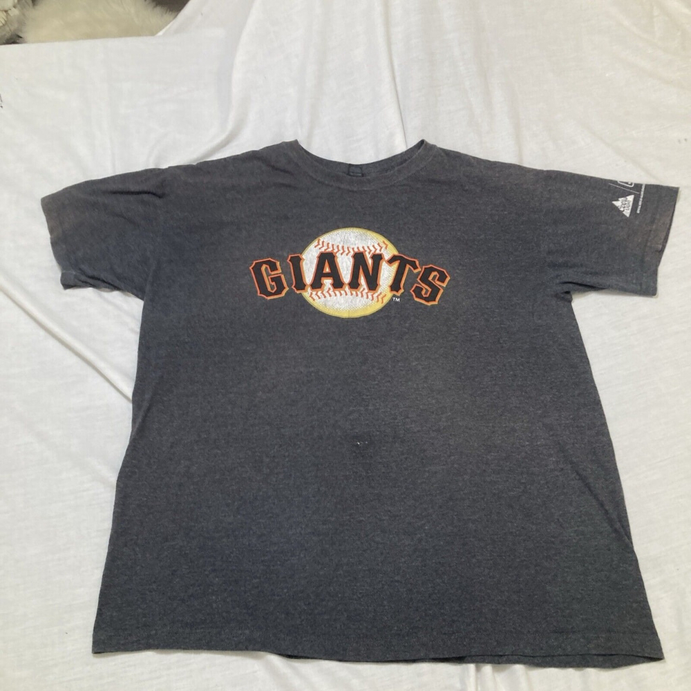 Giants Men's T-Shirt Short Sleeve Logo Size Large L Baseball Coors Lite Shirt 🔥